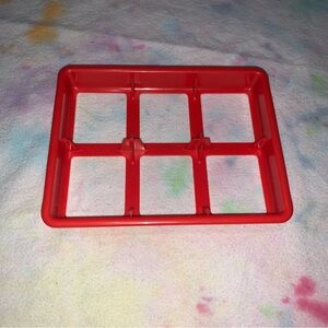 2005 Memory Card Game Replacement Piece Red Tray
